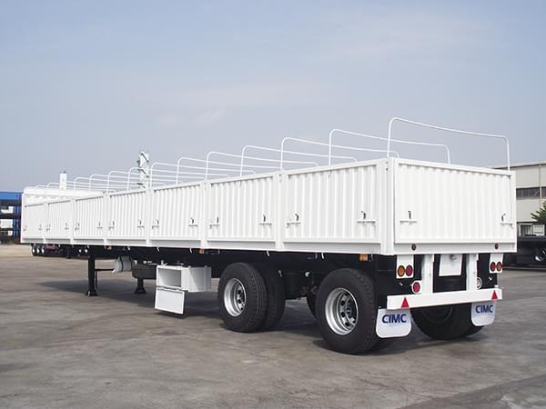 Two-axle Three-axle Dropside Flatbed/Cargo Trailer/High-wall Trailer